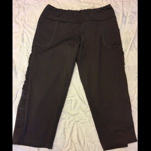 Gray Maternity EXERCISE Work Out CAPRI Joggers S